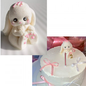 Фигурка из глазури &quot;Зайчик Лапушка&quot; 6 см / 1 шт