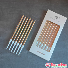 Набор свечей &quot;Бронза&quot; 10,5 см / 6 шт