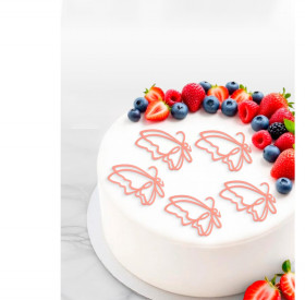 Декор из акрила &quot;Бабочка&quot; розовое золото, 5 см / 1 шт