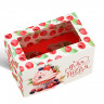 Коробка для 2 капкейков с окном "Ягодка"