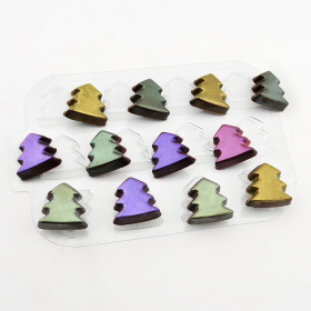 Форма пластик. &quot;Елочки&quot;  12 яч.