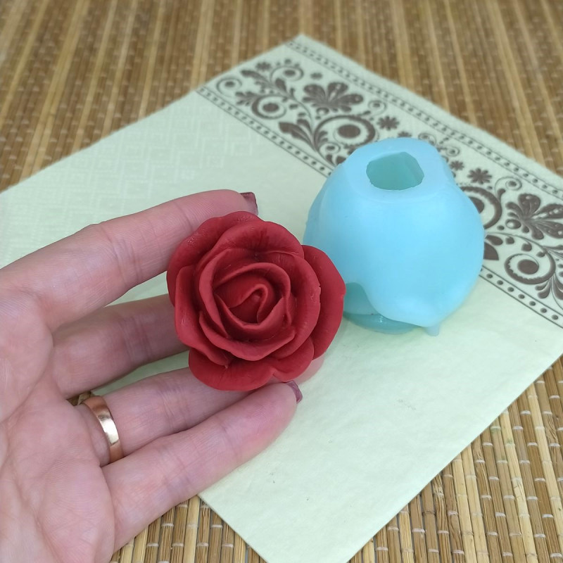 Молд силиконовый "Роза" 4,4 см 