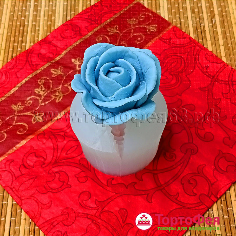 Молд силиконовый "Роза" 4,4 см 