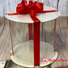 Коробка-тубус диам.20см / выс.20 см, белая 