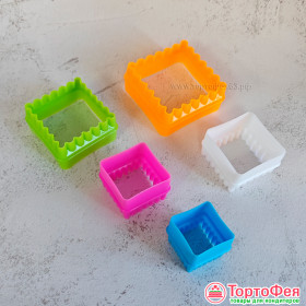 Вырубка &quot;Квадрат&quot; двусторонняя, набор 5 шт