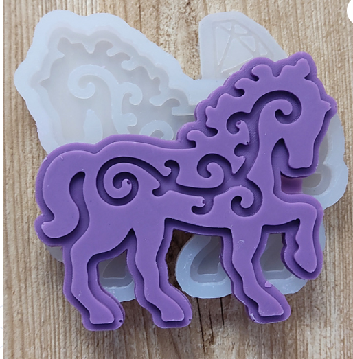 Форма силиконовая "Лошадка ажурная" 