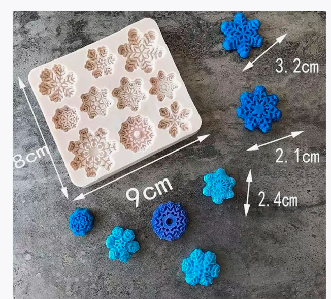 Молд Снежинки 10 шт