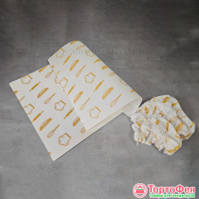 Обёрточная бумага с рисунком &quot;Кондитер&quot; 18х18 см / 5 шт    