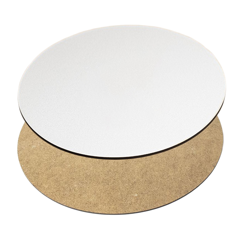 Подложка ЛХДФ (3мм) белая с отверстием, 50 см  