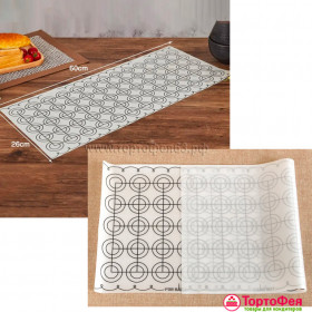 Коврик армированный для макаронс 60х26 см