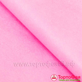Бумага упаковочная тишью Розовая / 5 листов