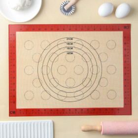 Коврик армированный для макаронс 40х30 см с разметкой