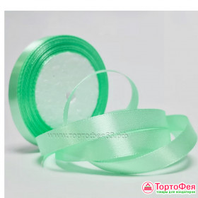 Лента атласная Мятная 1,2 см / 22 м  