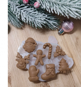 Форма силиконовая &quot;Новогодний микс&quot; 