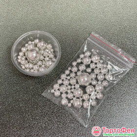 Посыпка сахарная шарики Серебряные ассорти, 20 г