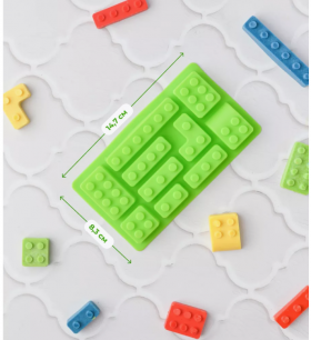 Форма силиконовая Лего детали, 10 шт