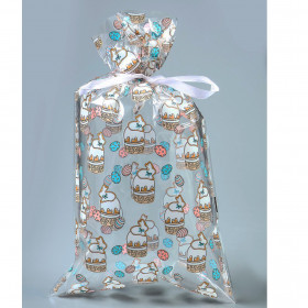 Пакет с рисунком "Куличики" 20х35 см / 5 шт