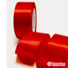 Лента атласная Красная 4 см, 22 м 