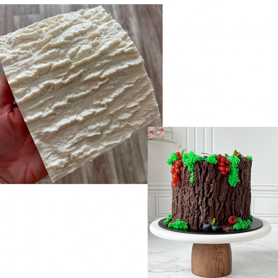 Молд силиконовый "Кора дерева" 14х17 см