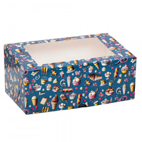 Коробка для 6 капкейков с окном &quot;Sweet&quot;