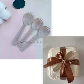 Вилка-ложка для десерта, 1 шт