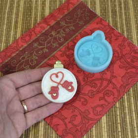 Форма силиконовая &quot;Елочный шарик&quot; 5,4 см 