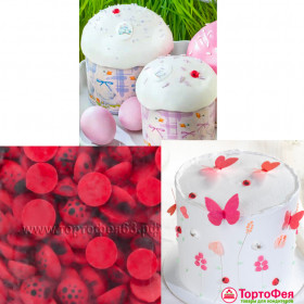 Сахарные фигурки мини &quot;Божьи коровки&quot;, 10 штук