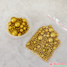 Шарики рисовые в глазури. Блеск "Золото" 2-13 мм, 20 гр