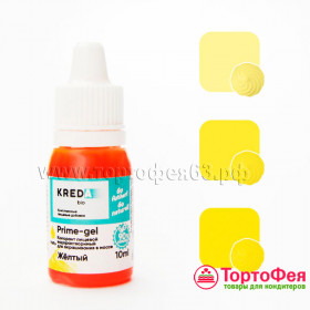Краситель гелевый водорастворимый Kreda Decor Желтый, 10 мл   