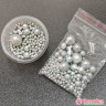 Шарики рисовые в глазури. Блеск "Серебро" 2-13 мм, 20 гр 