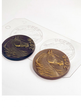 Форма пластиковая &quot;Медали Лошадь 2026&quot;