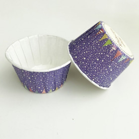 Форма бумажная Маффин &quot;Снежный праздник&quot;, 10 шт