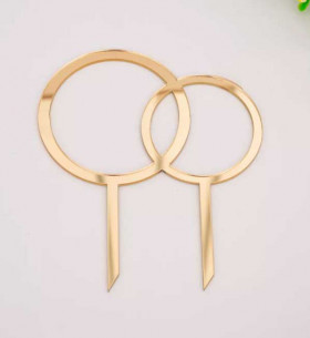 Топпер «Кольца&quot;, золотой / пр-во Россия 