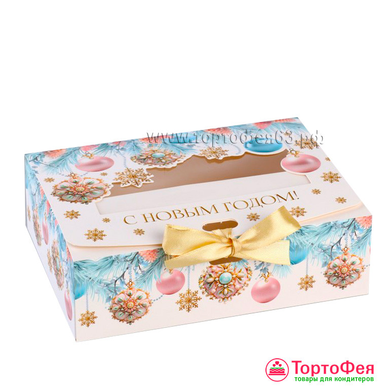 Коробка 16,5х12,5х5 см "С Новым годом"