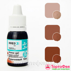 Краситель гелевый водорастворимый Kreda Decor Коричневый, 10 мл