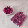 Шарики рисовые в глазури. Блеск "Фуксия" 2-13 мм, 20 гр  