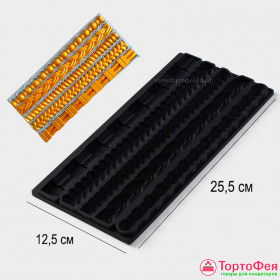 Молд Узоры 25,5х12,5 см