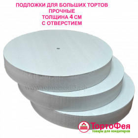 Подложка из пенополистирола d 36 (толщ. 4 см) с отверстием
