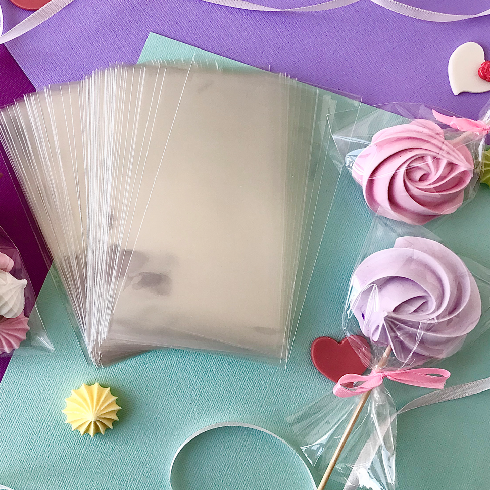 Пакетики прозрачные 8х12 см Без клеевого клапана, 10 шт