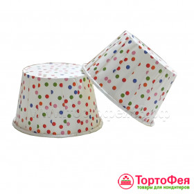 Форма бумажная Маффин Конфетти, 10 шт