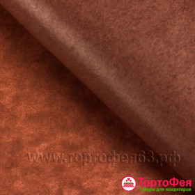 Бумага упаковочная тишью Коричневая, 5 листов