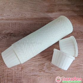 Форма бумаж. Маффин &quot;Белый&quot; без ламинации /// 100 шт