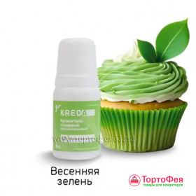 Краситель гелевый водорастворимый KREDA Lux, Весенняя зелень / 10 мл       