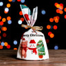 Пакетик с завязками 13х13 см "Merry Christmas", 1 шт    