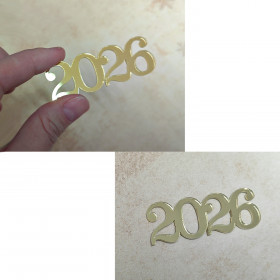 Декор из акрила &quot;2026&quot; / 6 см