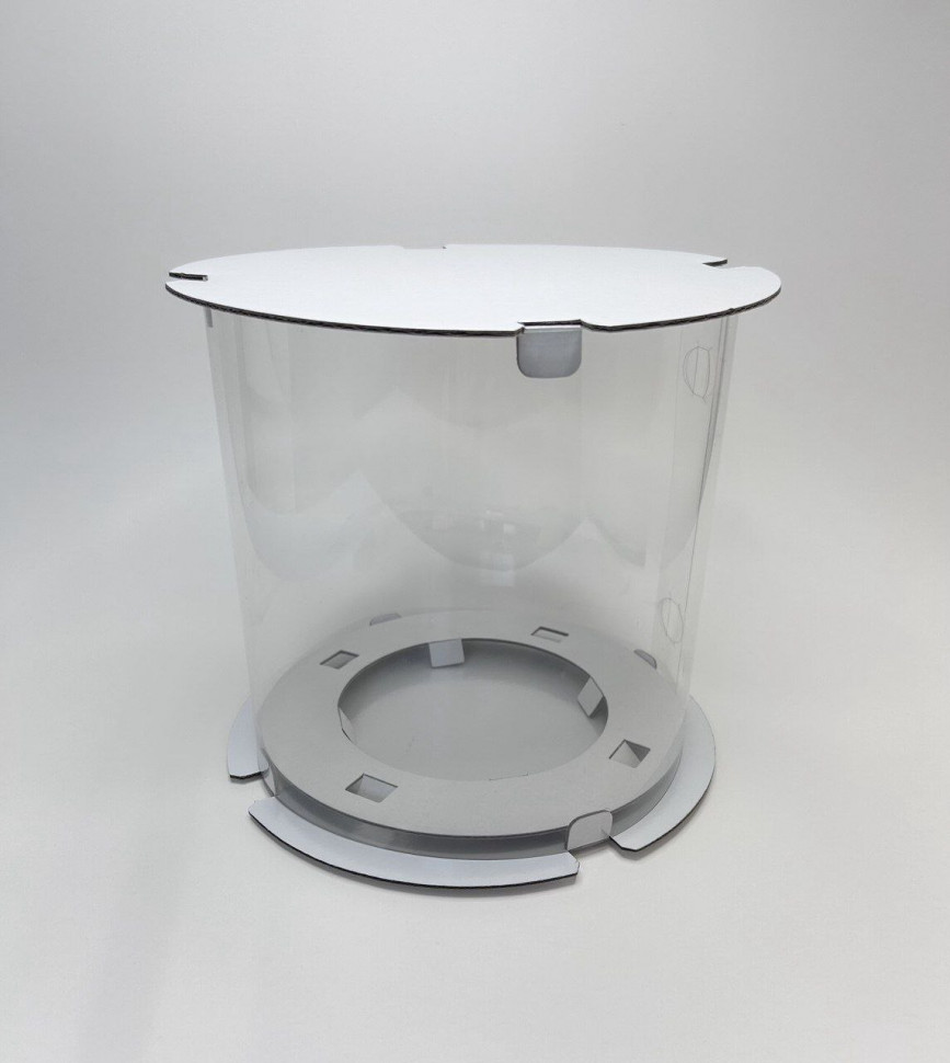 Коробка-тубус диаметр 16 см / высота 16 см, белая Коробка-тубус диаметр 16 см / высота 16 см, белая