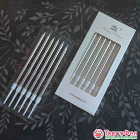 Набор свечей &quot;Серебро&quot; 10,5 см / 6 шт 