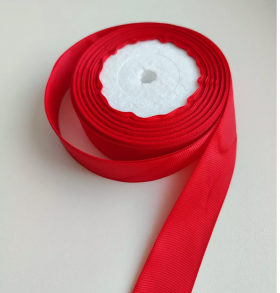 Лента матовая Красная 2 см, 18 м