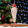 Пакет конус прозрачный 15*30 "Merry Christmas" см / 10 шт   