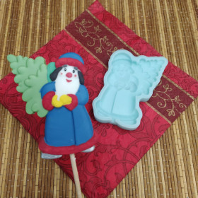 Форма силиконовая &quot;Дед Мороз с елочкой&quot;